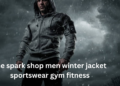 the spark shop men winter jacket sportswear gym fitness